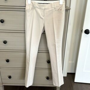 Express business casual cream, slacks, straight leg size 2R